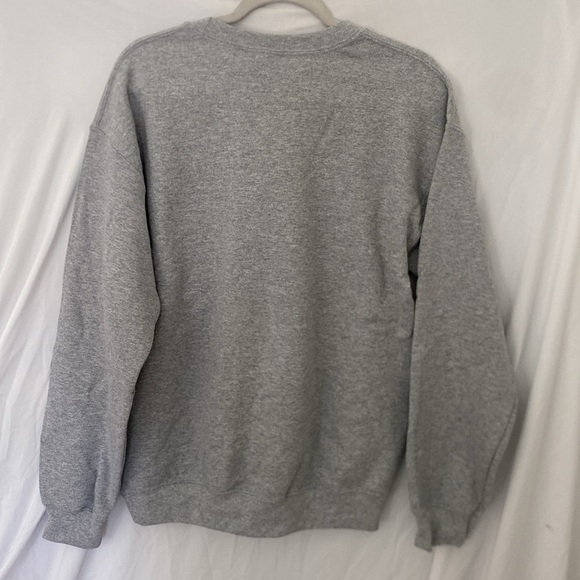 Embroidered  Ghost Sweatshirt/Halloween Ghost Sweatshirt gray Gildan sz med - Picture 5 of 5